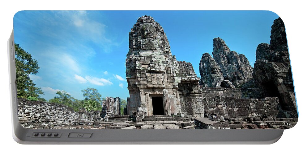 Angkor Portable Battery Charger featuring the photograph Angkor Wat temple. Cambodia #20 by Lie Yim
