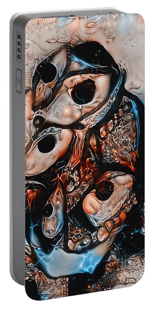 Contemporary Art Portable Battery Charger featuring the digital art 23 by Jeremiah Ray