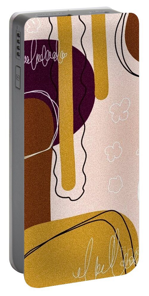 Abstrakt Portable Battery Charger featuring the digital art Abstract Painting #3 by Nomi Morina