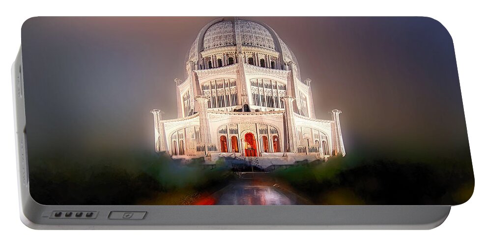 Baha'i Portable Battery Charger featuring the photograph Baha'i Temple #3 by Jim Signorelli