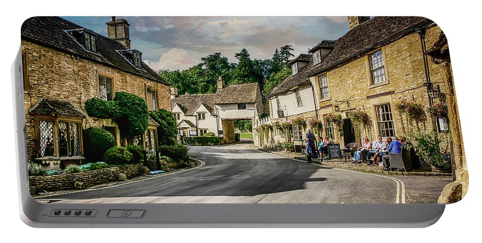 Market Portable Battery Charger featuring the photograph Castle Combe Village, UK #3 by Chris Smith