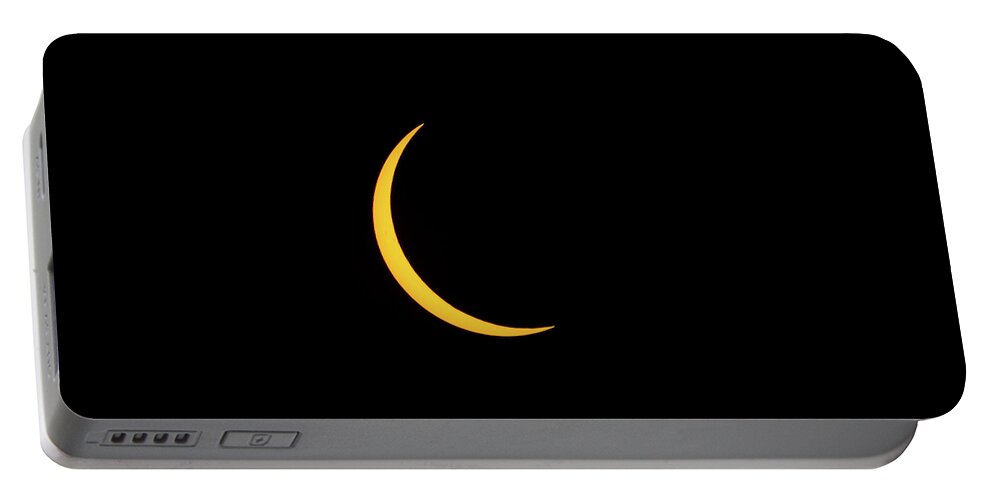 Solar Eclipse Portable Battery Charger featuring the photograph Partial Solar Eclipse by David Beechum