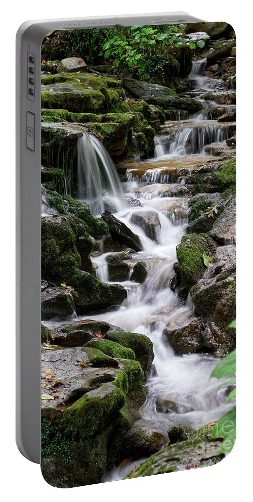 Water Portable Battery Charger featuring the photograph Running Water by Phil Perkins