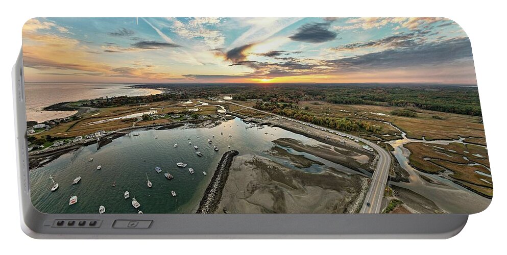  Portable Battery Charger featuring the photograph Rye Harbor by John Gisis