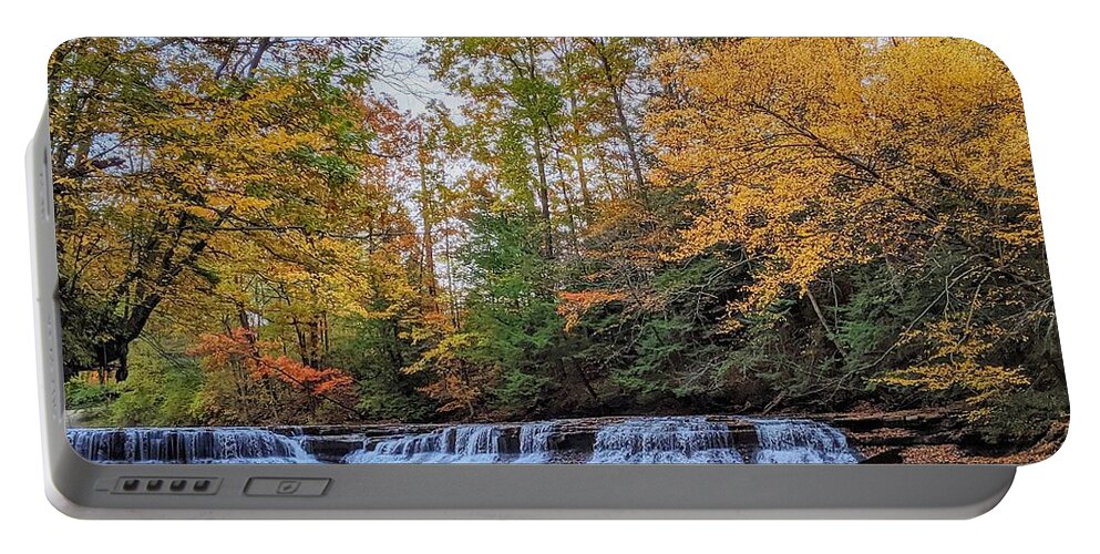  Portable Battery Charger featuring the photograph South Chagrin #3 by Brad Nellis