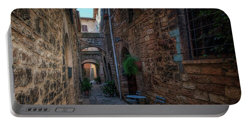 Spello Portable Battery Charger featuring the photograph Spello - Italy #3 by Joana Kruse