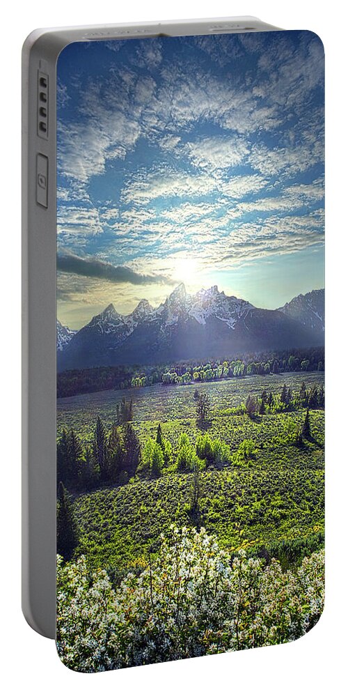 Light Portable Battery Charger featuring the photograph The Grand Tetons #4 by Phil Koch