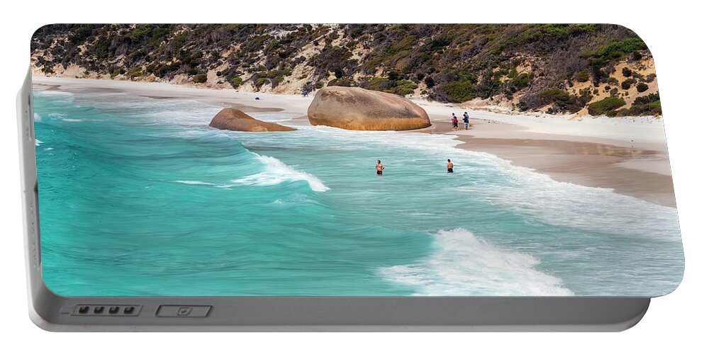 Albany Portable Battery Charger featuring the photograph Two People's Bay, Albany, Western Australia by Elaine Teague