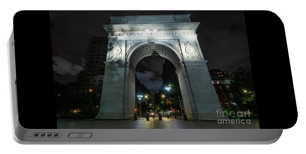 1892 Portable Battery Charger featuring the photograph Washington Square Arch The South Face by Stef Ko