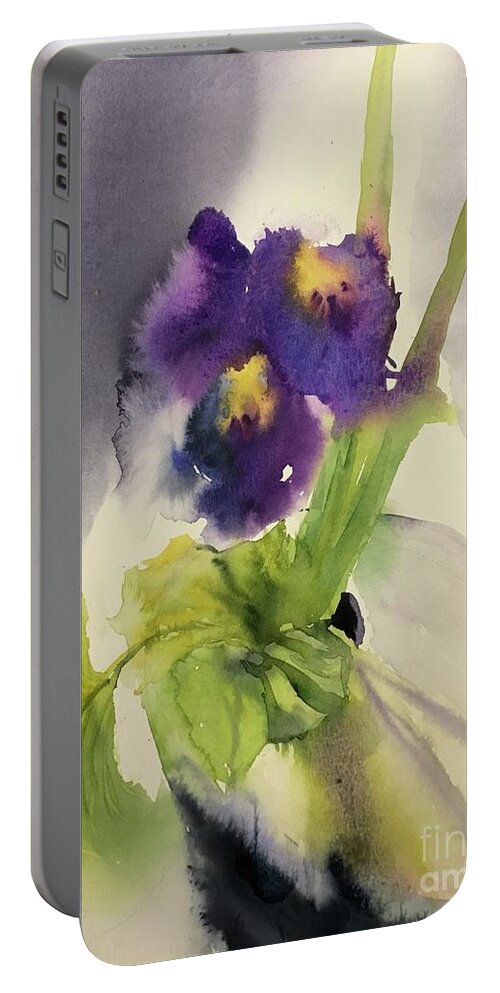 3092020 Portable Battery Charger featuring the painting 3092020 by Han in Huang wong