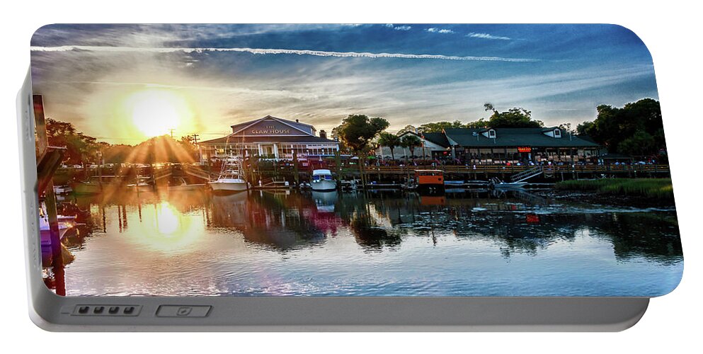 Coast Portable Battery Charger featuring the photograph Views And Scenes At Murrells Inlet South Of Myrtle Beach South C #33 by Alex Grichenko