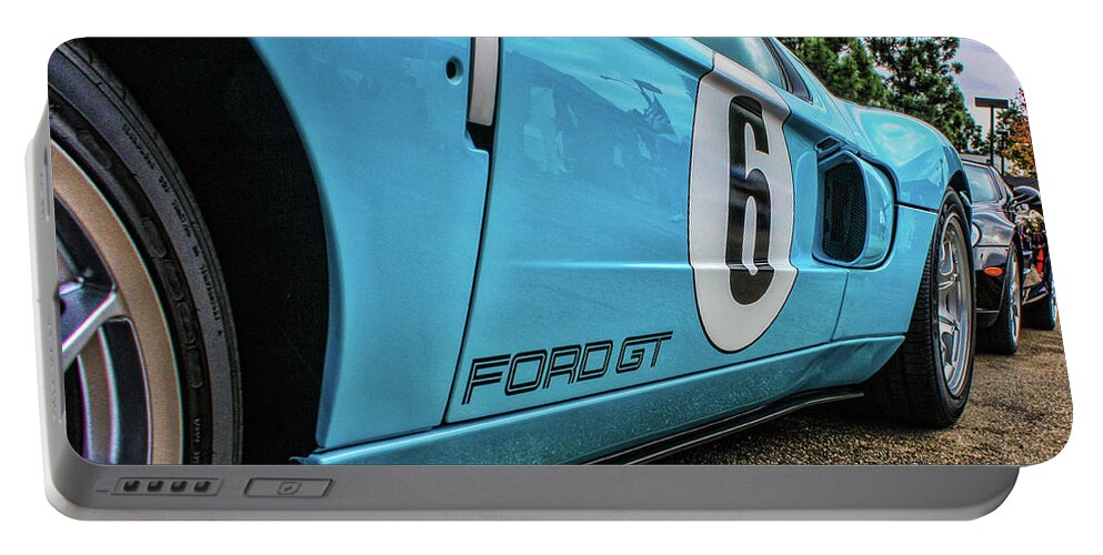 Ford Gt-40 Portable Battery Charger featuring the photograph Ford GT-40 #3 by Tommy Anderson