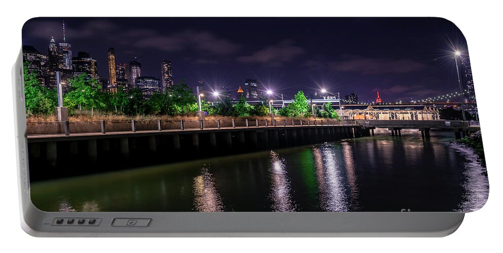 2019 Portable Battery Charger featuring the photograph Manhattan At Night #4 by Stef Ko
