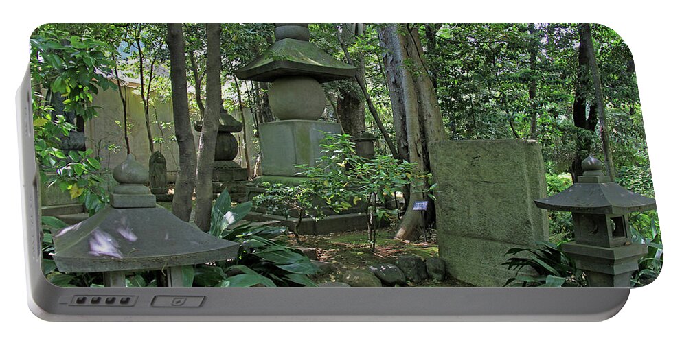 Nezu Portable Battery Charger featuring the photograph Nezu Fine Art Garden - Tokyo, Japan #4 by Richard Krebs