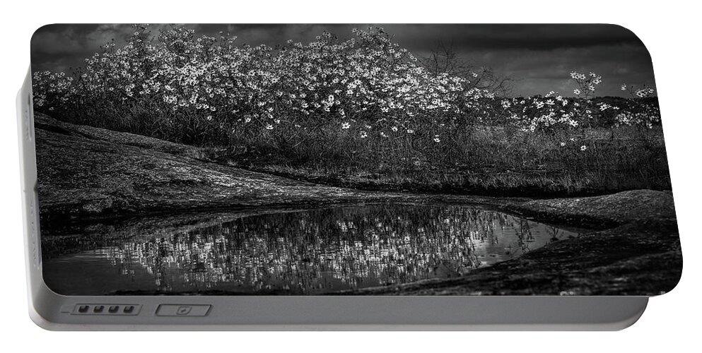 Black And White Portable Battery Charger featuring the photograph Untitled 4 by Doug Sturgess