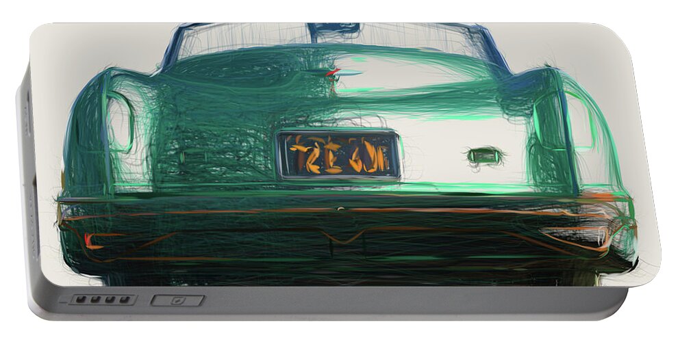 Chrysler Portable Battery Charger featuring the digital art Chrysler Thunderbolt Concept Drawing #5 by CarsToon Concept