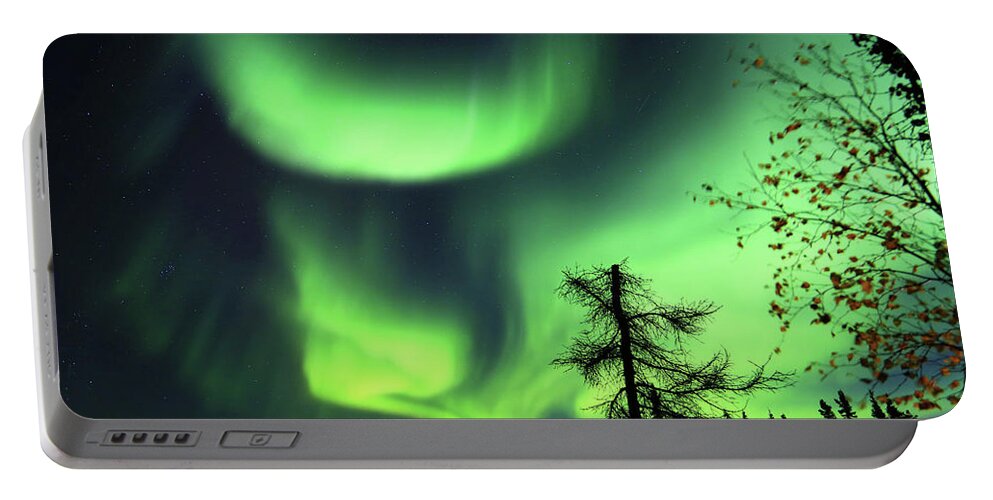 Northern Lights Portable Battery Charger featuring the photograph Northern Lights #6 by Shixing Wen