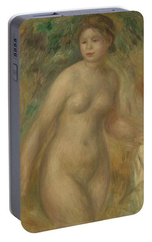  Portable Battery Charger featuring the painting Nude by Pierre-Auguste Renoir