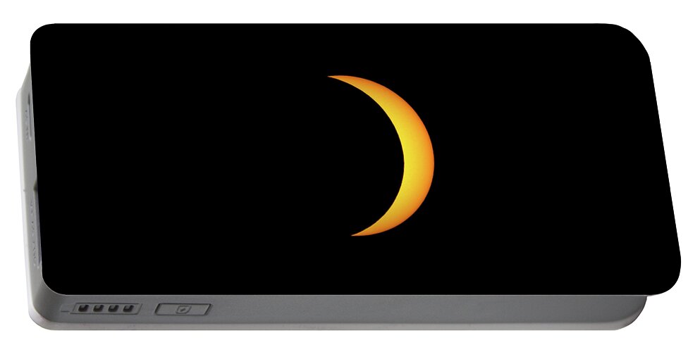 Solar Eclipse Portable Battery Charger featuring the photograph Partial Solar Eclipse by David Beechum