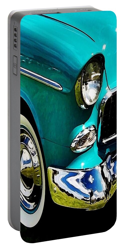 55 Portable Battery Charger featuring the digital art 55 by David Manlove