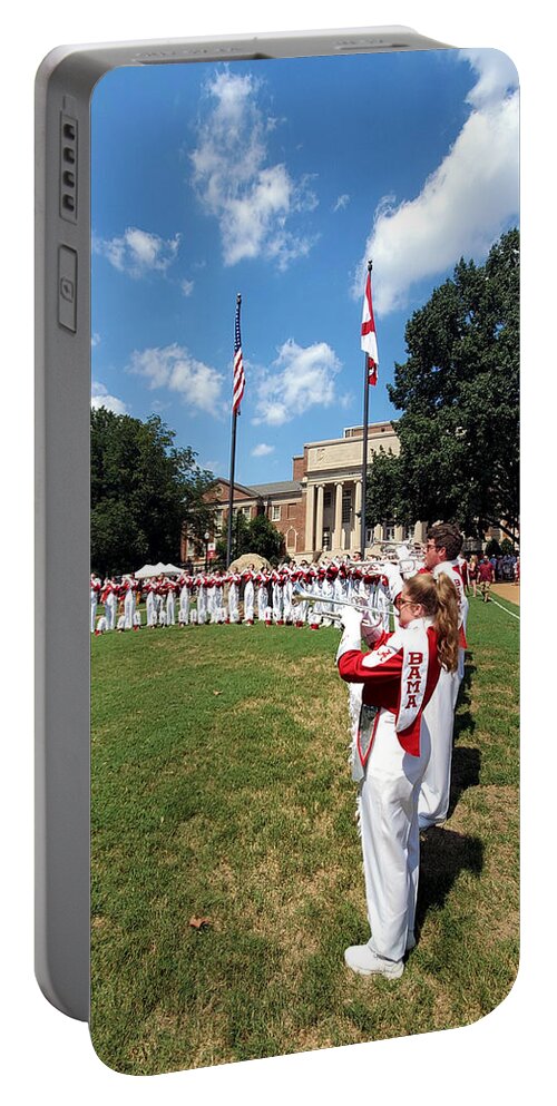 University Of Alabama Portable Battery Charger featuring the photograph Million Dollar Band / Quad #6 by Kenny Glover