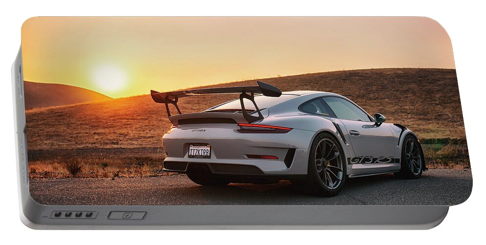 Cars Portable Battery Charger featuring the photograph #Porsche #911 #GT3RS #Print #64 by ItzKirb Photography