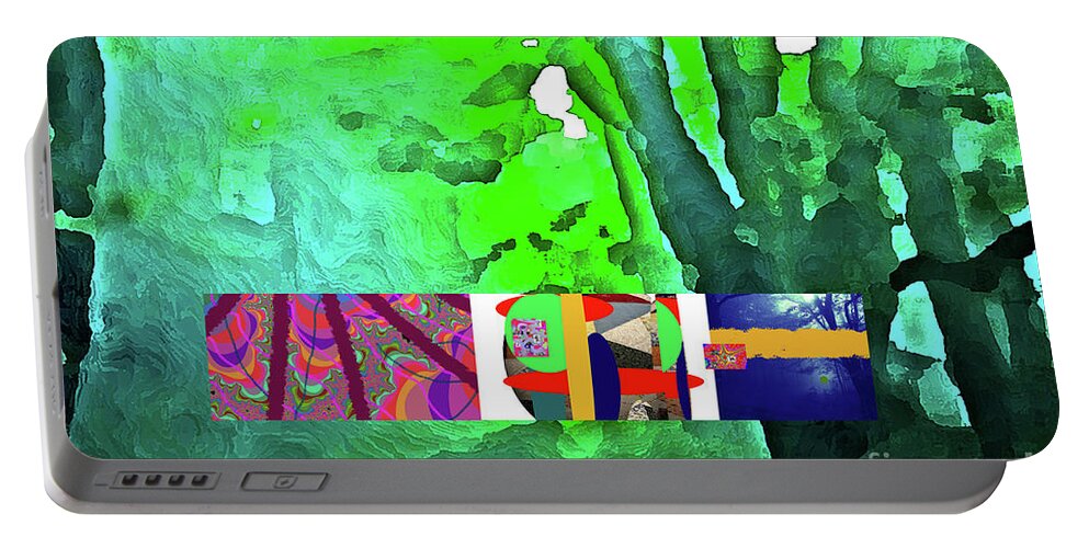 Walter Paul Bebirian: Volord Kingdom Art Collection Grand Gallery Portable Battery Charger featuring the digital art 7-23-2021a by Walter Paul Bebirian