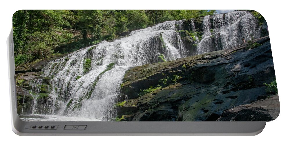 3681 Portable Battery Charger featuring the photograph Bald River Falls #7 by FineArtRoyal Joshua Mimbs