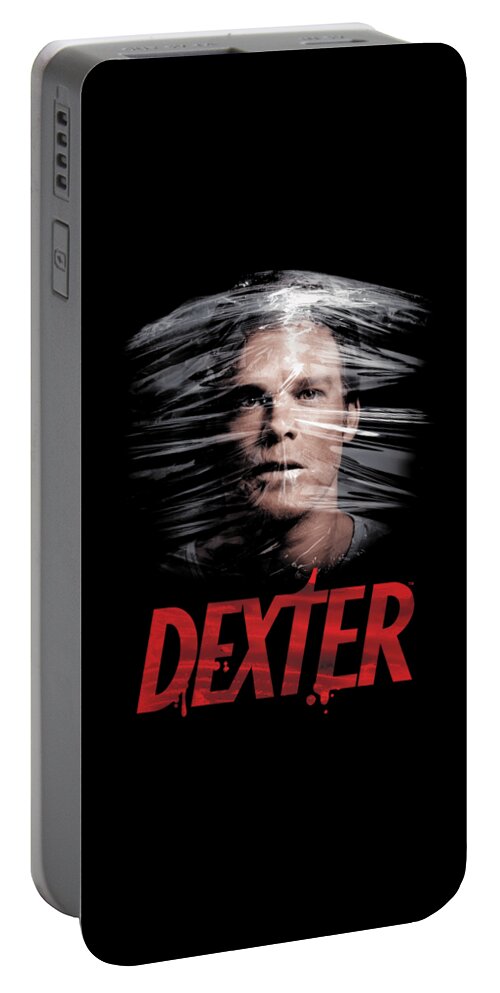 Dexter Portable Battery Charger featuring the digital art Dexter #7 by Sarah Mackellar