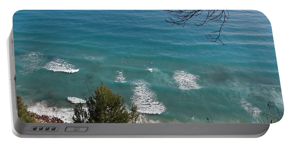 Waves Portable Battery Charger featuring the photograph Ventimiglia. maggio 2012 #7 by Marco Cattaruzzi