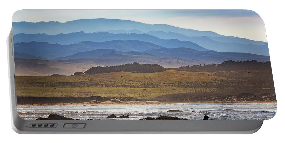  Portable Battery Charger featuring the photograph San Simeon #8 by Lars Mikkelsen