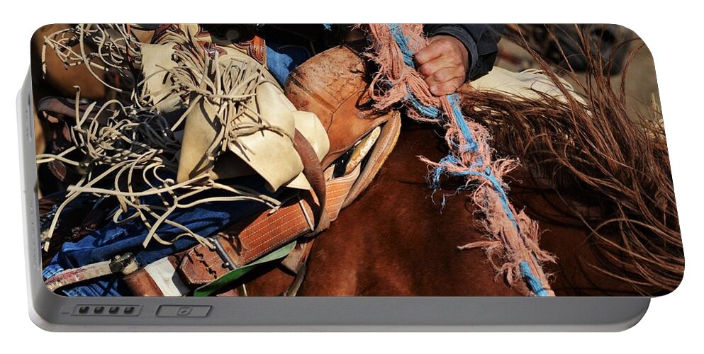 Western Art Portable Battery Charger featuring the photograph 9th Second by Alden White Ballard