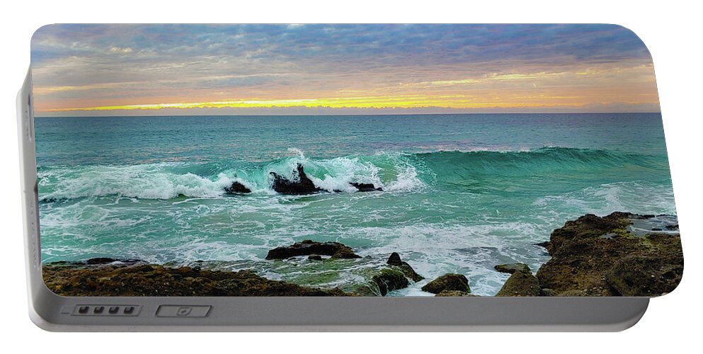 Sunset Portable Battery Charger featuring the photograph A Beach To Remember by Marcus Jones