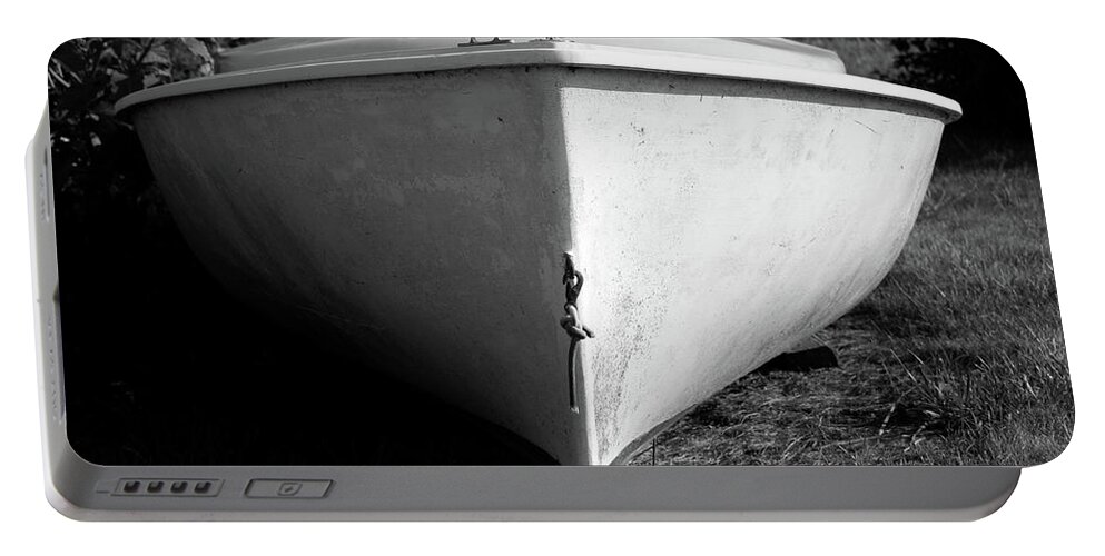 Rhode Island Portable Battery Charger featuring the photograph A boat by Jim Feldman