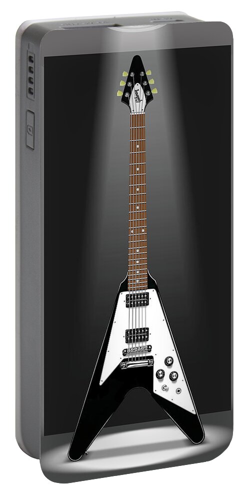 Electric Guitar Portable Battery Charger featuring the photograph A Classic Guitar in a Box 13 by Mike McGlothlen