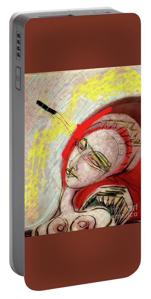 Landscape Portable Battery Charger featuring the digital art A Day Of The Good Life by Alexandra Vusir