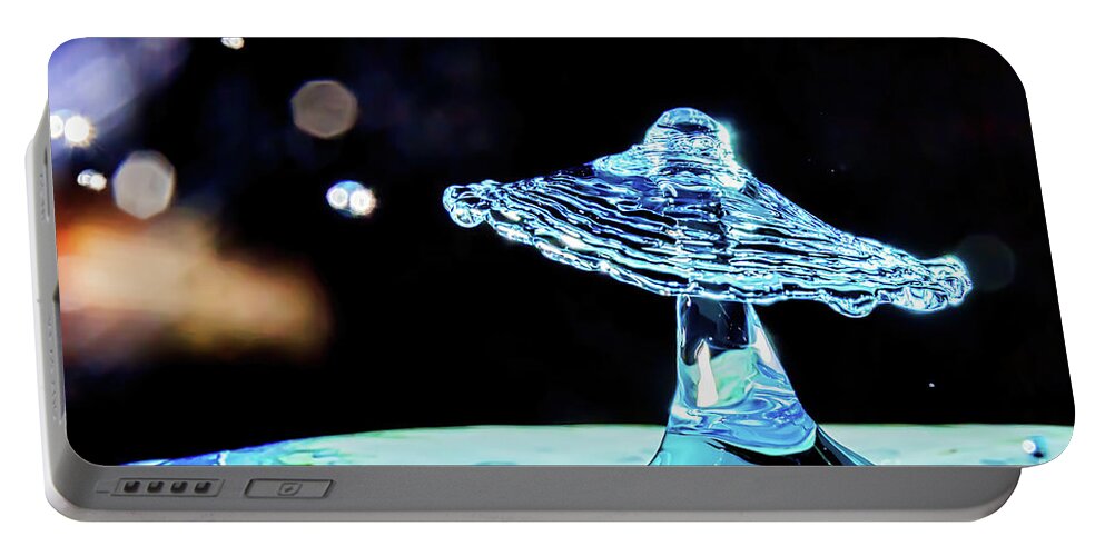 Water Droplet Portable Battery Charger featuring the photograph A Galaxy Far Away by Tom Watkins PVminer pixs