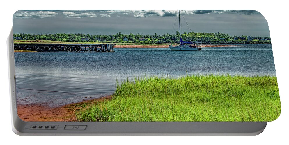 Pei Portable Battery Charger featuring the photograph A Good Afternoon For A Look Around The Harbor by Marcy Wielfaert