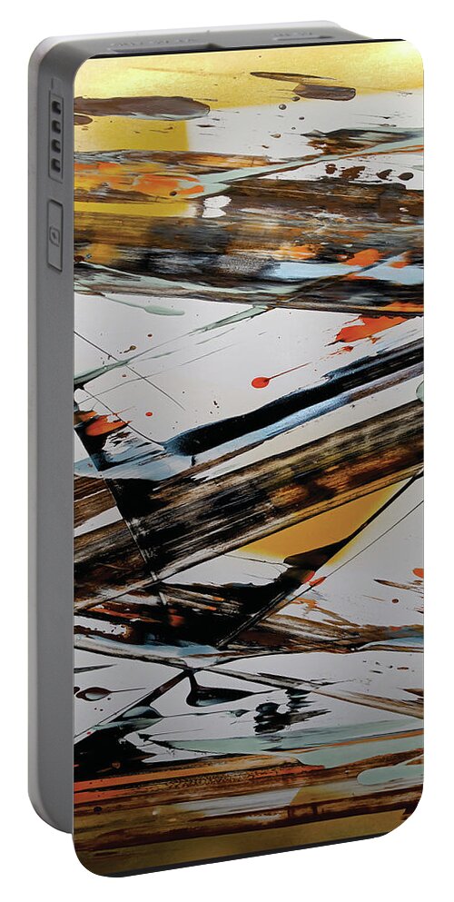  Portable Battery Charger featuring the painting A Jazz Thang by Jimmy Williams