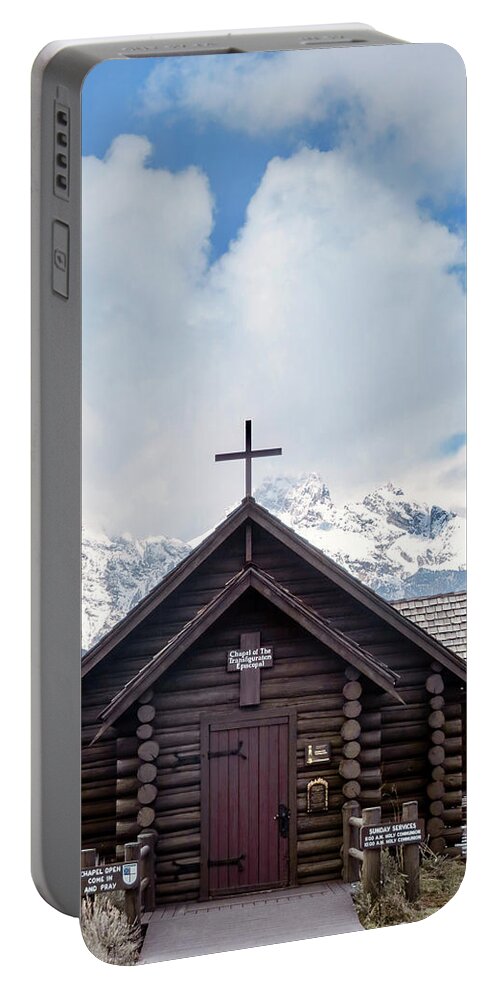 Chapel Of The Transfiguration Portable Battery Charger featuring the photograph A Little Chapel by Rachel Morrison