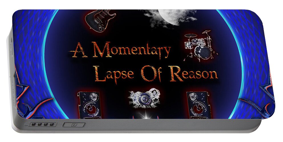 Pink Floyd Portable Battery Charger featuring the digital art A Momentary Lapse Of Reason by Michael Damiani