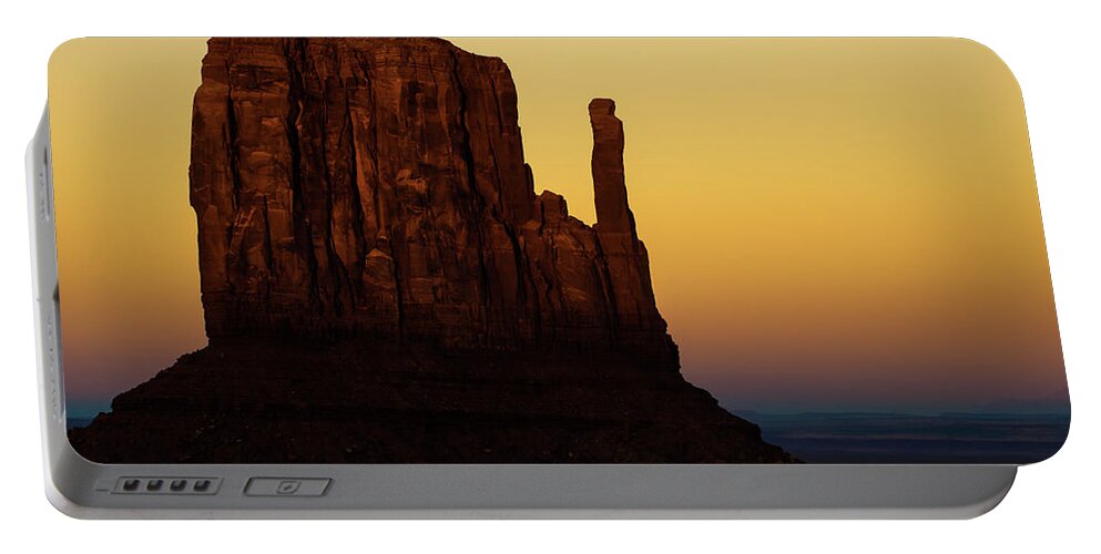 America Portable Battery Charger featuring the photograph A Monument of Stone - Monument Valley Tribal Park by Gregory Ballos