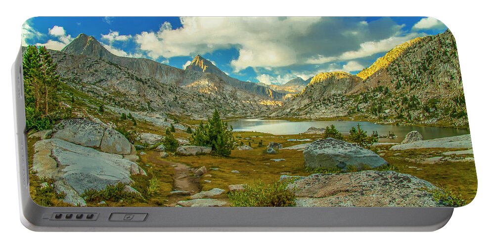 Kings Canyon National Park Portable Battery Charger featuring the photograph A Morning in Evolution Basin by Doug Scrima