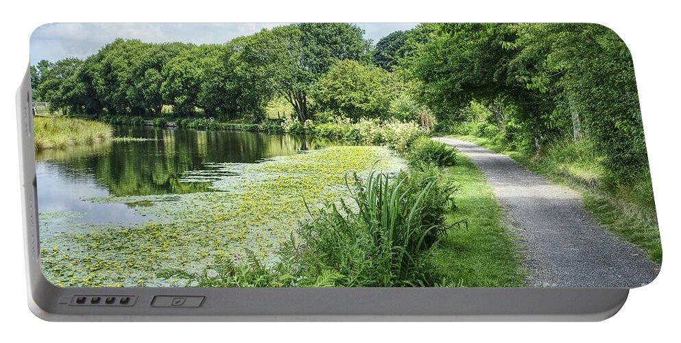 River Portable Battery Charger featuring the photograph A pathway to happiness? by Pics By Tony