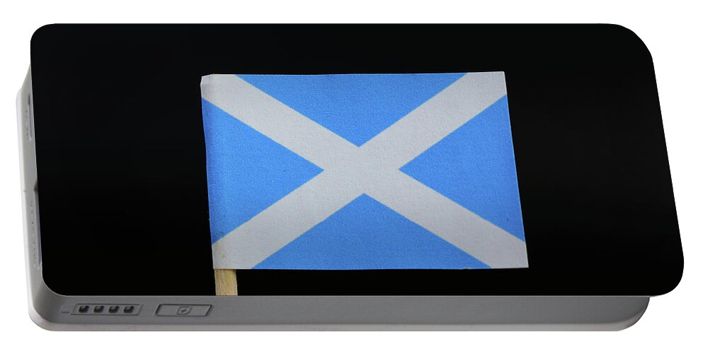 Scotland Portable Battery Charger featuring the photograph Flag of Scotland by Vaclav Sonnek