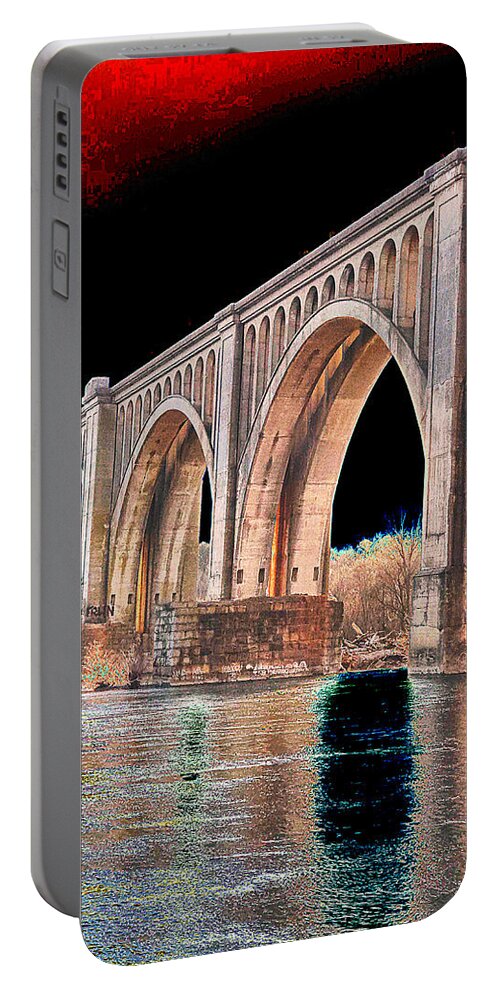  Portable Battery Charger featuring the photograph A-Line bridge by Stephen Dorton