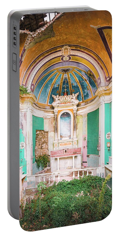 Abandoned Portable Battery Charger featuring the photograph Abandoned Italian Church by Roman Robroek
