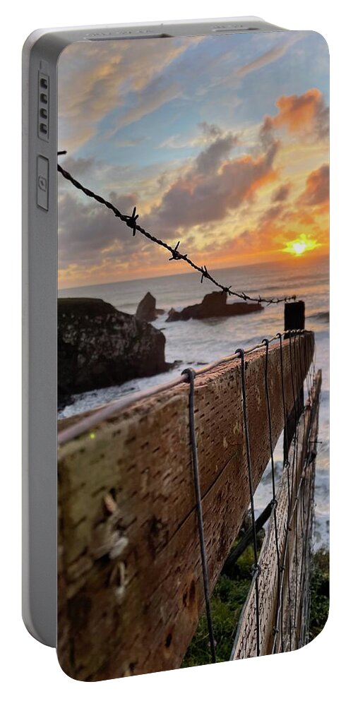 Cooks Beach Portable Battery Charger featuring the photograph Above Cooks Beach by Perry Hoffman