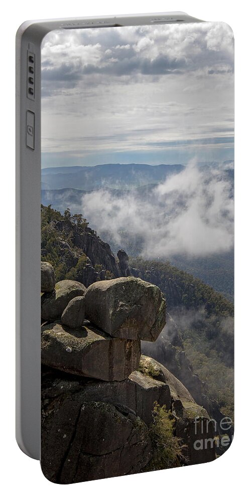 Mountain Portable Battery Charger featuring the photograph Above the Clouds by Linda Lees