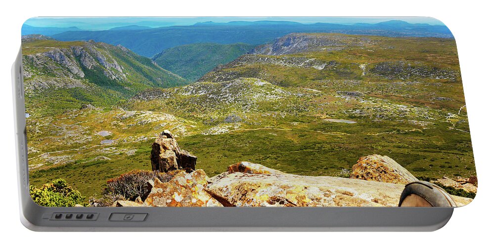Tantalising Tasmania Series By Lexa Harpell Portable Battery Charger featuring the photograph Absorbing the Moment by Lexa Harpell